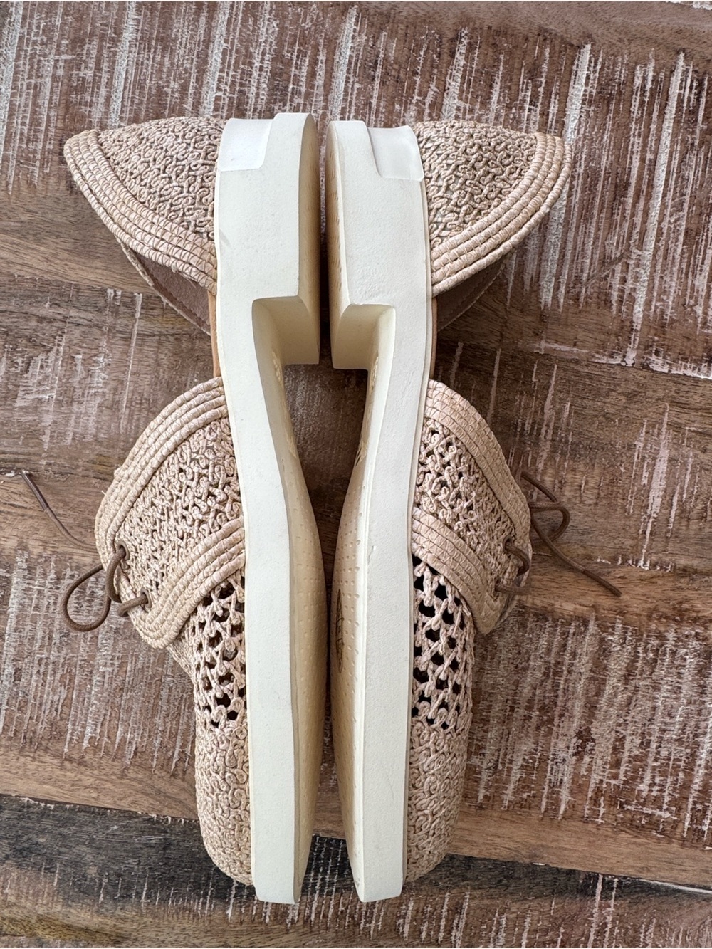NEW Camper Raffia Iman Tan Shoes Size 41 - Picture 5 of 12